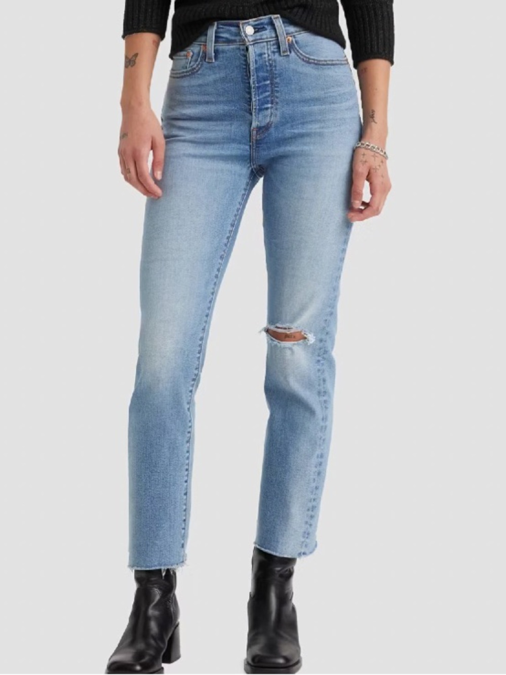 Levi's Women's wedgie straight 32 button fly high rise